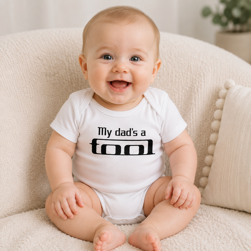 My Dad's A Tool Baby Jersey Bodysuit