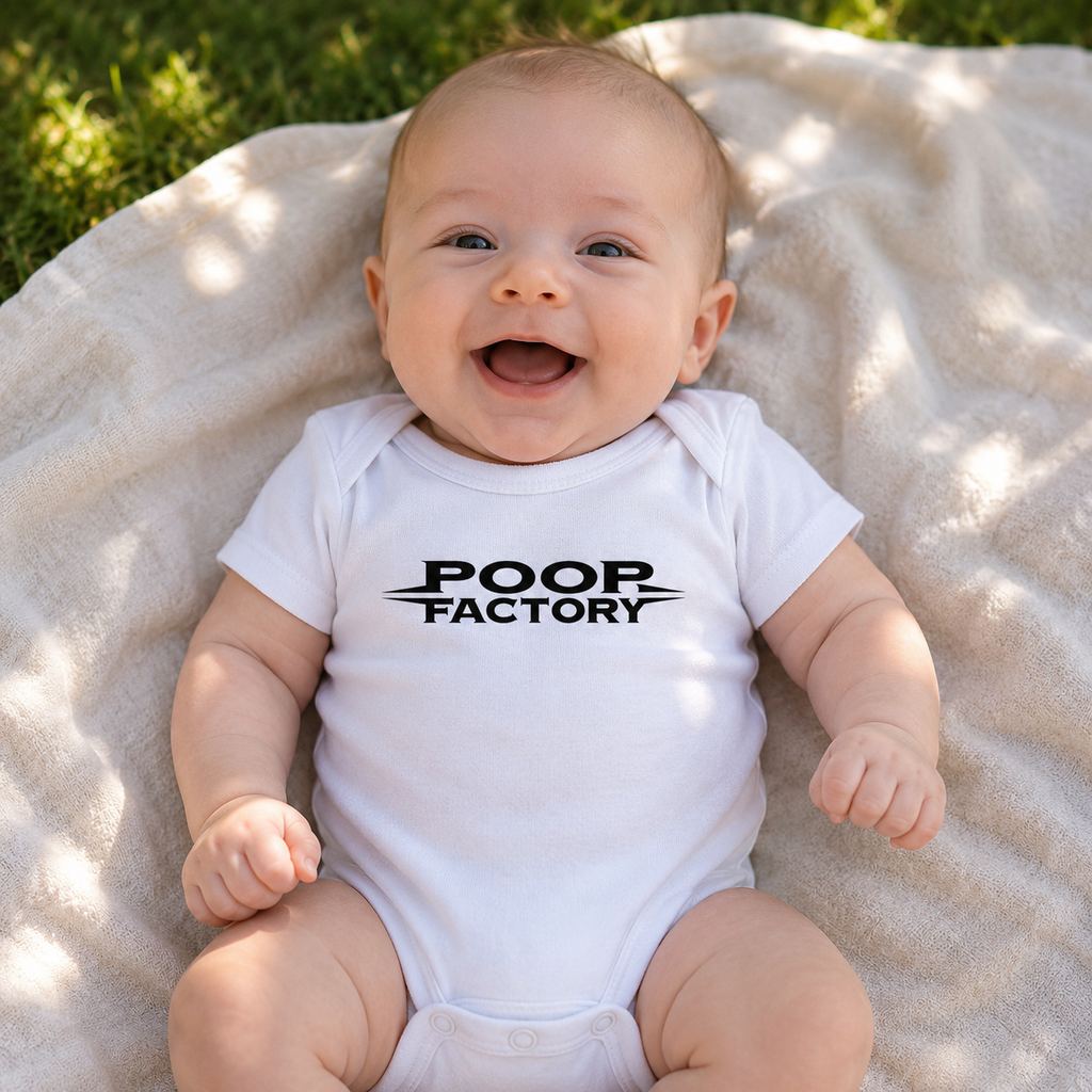 Poop Factory Baby Jersey Bodysuit