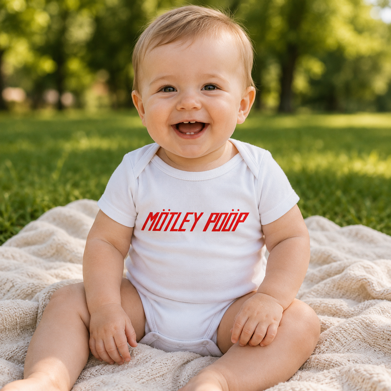 Motley Poop Baby Jersey Bodysuit