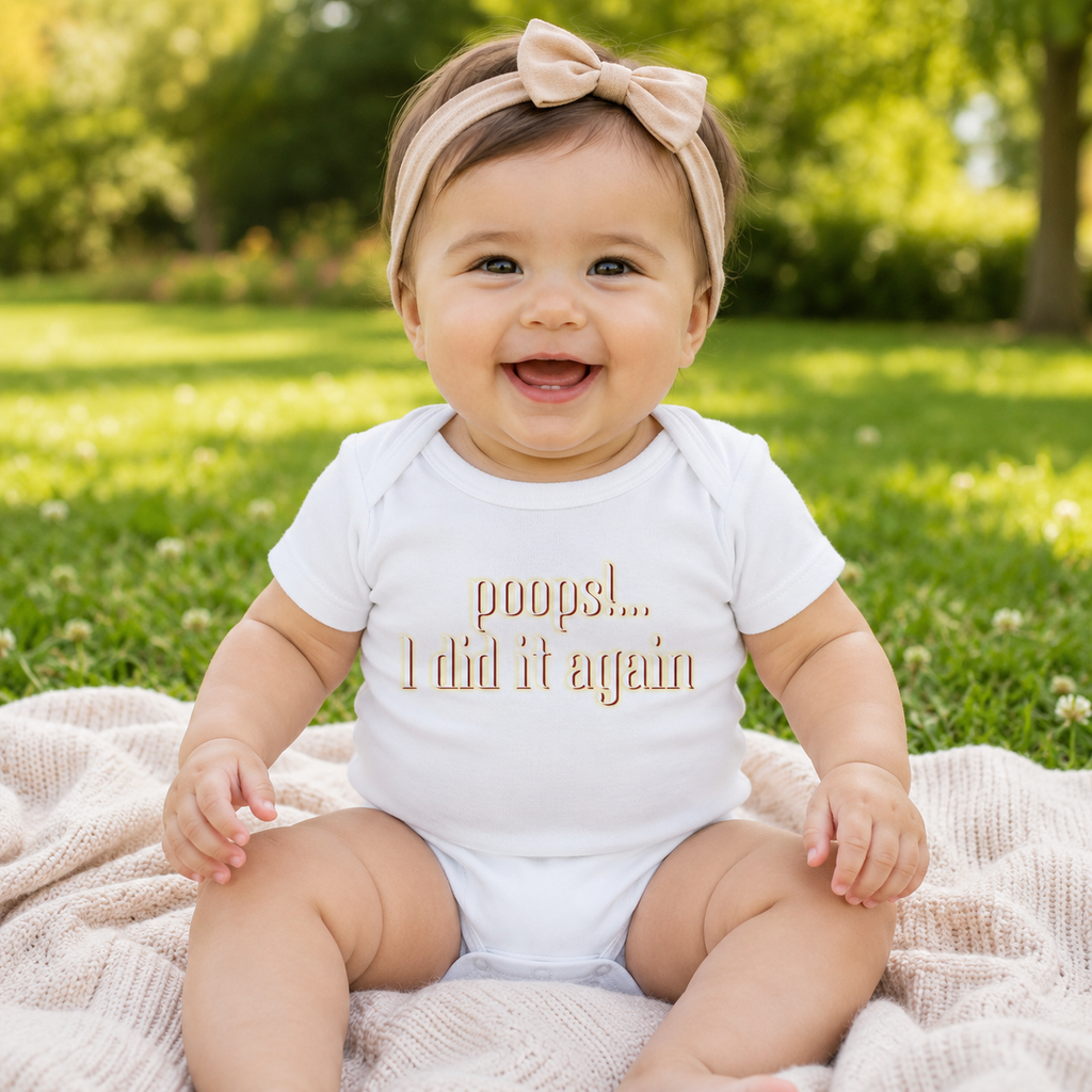 Poops!...I Did It Again Baby Jersey Bodysuit